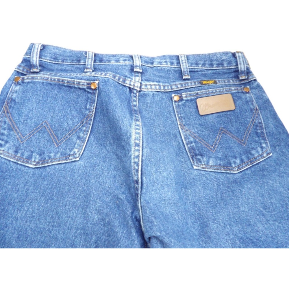 VTG Wrangler 13MWZGK Cowboy Cut Y2K Bootcut Denim Jeans Men W34xL34 Cotton Blue - Picture 12 of 16